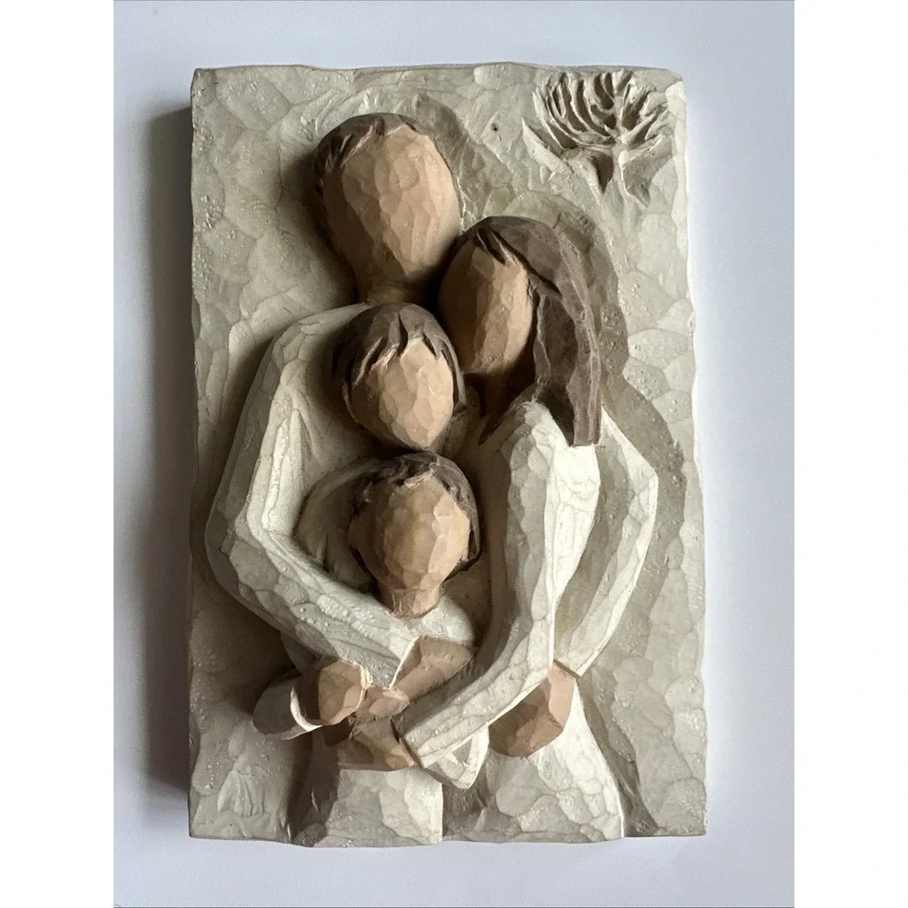 6" Willow Tree Family A Lifetime of Love Hang Plaque Ornament Susan Lordi 2001 - Picture 1 of 6